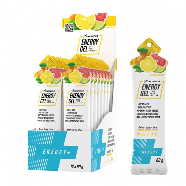 PROTEINI.SI ENERGY+ ENERGY GEL 18x60g